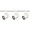 TK348, SATCO/NUVO, 3, LIGHT, TRACK, KIT, WITH, ROUND, GU10, HEADS, WHITE