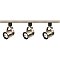 TK354, SATCO/NUVO, 3, LIGHT, TRACK, KIT, ROUND, GU10, HEADS, BR, NICKEL