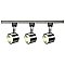 TK407, SATCO/NUVO, TRACK, KIT, LED, 3X12W, ROUND, HEADS, BRUSHED, NICKEL