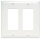 TP262W, PASS, AND, SEYMOUR, WALL, PLATE, 2 GANG, NYLON, WHITE