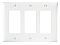 TP263W, PASS, AND, SEYMOUR, WALL, PLATE, 3 GANG, NYLON, WHITE