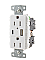 USB15AC5W, HUBBELL, 15A, RECEPT, WITH, 5A, USB, A, &, C, PORTS, WHITE