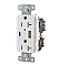 USB20AC5W, HUBBELL, 20A, RECEPT, WITH, 5A, USB, A, &, C, PORTS, WHITE