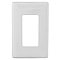 NPS26W, HUBBEL, SCREWLESS, WALL, PLATE, 1 GANG, WHITE