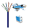 WICH2105BL, CABLE, CONCEPTS, CAT5E, 24, AWG, 4, PR, FT4/CSA, 1000, FEET, BLUE