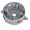 WPBRD50, GLOBAL, 5, X, 1/2", HOLES, ROUND, WEATHERPROOF, BOX, GREY