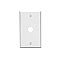 WPCD0080WH, CABLE, CONCEPTS, SINGLE, HOLE, WALL, PLATE., WHITE