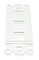 WPCD0853WH, KEYSTONE, DECORA, STYLE, INSERT, 3, PORT., WHITE, STRAP
