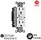 GFTRST15W, HUBBEL, 15, AMP, 125V, TAMPER, RESISTANT, GFCI, WHITE