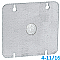 72C6, VISTA, 4-11/16, SQUARE, COVER, PLATE, WITH, 1/2, K.O.