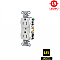 BR15WHI, HUBBELL, 15A, 125V, SPEC, GRADE, DUPLEX, RECEPT, WHITE