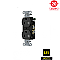 BR20BLK, HUBBELL, 20A, 125V, SPEC, GRADE, DUPLEX, RECEPT, BLACK