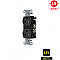 CR15BLK, HUBBELL, 15A, 125V, SPEC, GRADE, DUPLEX, RECEPT, BK, SIDE-WIRED, ONLY