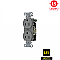 CR15GRYTR, HUBBELL, 15A, 125V, TR, SPEC, GRADE, RECEPT, GREY, SIDE-WIRED