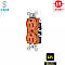 CR5252IG, HUBBELL, 15A, 125V, I/G, DUPLEX, RECEPT, ORANGE