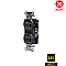 CRF20BLK, HUBBELL, 20A, 125V, SPEC, GRADE, DUPLEX, RECEPT, BK, SIDE-WIRED, ONLY