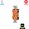 IG15CR, HUBBELL, 15A, 125V, I/G, CORROSION, RESISTANT, DUPLEX, RECEPT, ORANGE