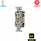 IG15CRGRY, HUBBELL, 15A, 125V, I/G, CORROSION, RESISTANT, DUPLEX, RECEPT, GREY