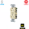 IG5252ITR, HUBBELL, 15A, 125V, TAMPER, RESISTANT, I/G, DUPLEX, RECEPT, IVORY