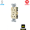 IG5352I, HUBBELL, 20A, 125V, I/G, DUPLEX, RECEPT, IVORY
