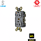 IG5362GY, HUBBELL, 20A, 125V, I/G, INDUSTRIAL, DUPLEX, RECEPT, GREY
