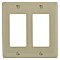 NP262I, HUBBEL, NYLON, 2 GANG, IVORY, WALL, PLATE
