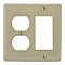 NP826I, HUBBELL, TRADE, SELECT, COMBO, 2G, DUPLEX, DECORA, IVORY