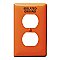 NP8OIG, HUBBELL, TRADE, SELECT, COMBO, 1G, DUPLEX, MARKED-ISOLATED, ORANGE