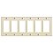 NP266LA, HUBBEL, NYLON, DECORA, WALL, PLATE, 6 GANG, LA