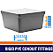 PVC, JB12126, ROYAL, PVC, JUNCTION, ELECTRICAL, BOX, 12X12X6