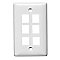 NSP16W, HUBBEL, 6, PORT, HUBBELL, CANADA, WALL, PLATE