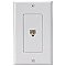 VB47174, VISTA, ELECTRICAL, PRODUCTS, TELEPHONE, JACK, DECORA, STYLE, WHITE