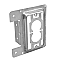 MP1S, CADDY, ERICO, 1 GANG, LOW, VOLTAGE, BRACKET, PLATE