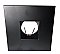TL3544B, AXITE, LIGHTING, 3-1/2", BLACK, SQUARE, PINHOLE, TRIM