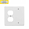 NP138W, HUBBELL, TRADE, SELECT, COMBO, 2G, 1, DUPLEX, BLANK, WHITE