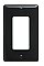 P26BK, HUBBEL, NYLON, DECORA, WALL, PLATE, 1 GANG, BLACK