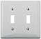 NP2W, HUBBELL, TRADE, SELECT, 2G, TOGGLE, PLATE, WHITE