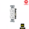 CR20WHITR, HUBBELL, 20A, 125V, TR, SPEC, GRADE, DUPLEX, RECEPT, WHT, SIDE-WIRED