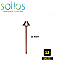 PTH040-CU-12, SOLLOS, TRADITIONAL, 4"HAT, PATH, LIGHT, 12V, CU, 12"STEM