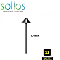 PTH040-SS-12, SOLLOS, TRADITIONAL, 4"HAT, PATH, LIGHT, 12V, STAINLESS, 12"STEM