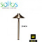 PTH075-AB-15, SOLLOS, TRADITIONAL, 75"HAT, PATH, LIGHT, 12V, 15"STEM