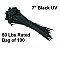 49060, VISTA, ELECTRICAL, PRODUCTS, 49060, 7IN, TYWRAP, BLACK, UV, BAG, OF, 100