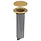 RF151R, HUBBEL, ROUND, BRASS, RECEPTACLE, ELECTRICAL, BOX