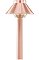 TRADITIONAL 4"HAT PATH LIGHT 12V COPPER 15"STEM