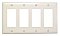 TP264LA, PASS, AND, SEYMOUR, WALL, PLATE, 4 GANG, NYLON, LIGHT, ALMOND