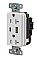 USB20ACW, HUBBELL, TRADE, SELECT, CHARGER, DUPLEX, 20AMP, 125V, 2-POLE